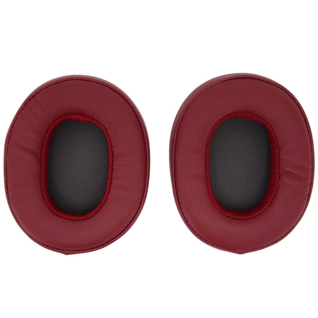 Almohadillas de repuesto de cuero proteico para Skullcandy Crusher 3.0 Wireless Hesh3. Piezas de reparación. Rojo vino.