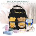 thumbnail image 5 of Daiia Pumpkin Pie Gnome Large Capacity Baby Bag Waterproof Stylish Diaper Bag Mummy Backpack Adjustable Straps Diaper BagBaby Essentials Bag, 5 of 6