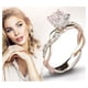 thumbnail image 4 of Anillos para mujer, regalos para mujer, anillo de compromiso elegante con circonitas y diamantes para boda., 4 of 5