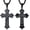 01-Black Flag Cross, variant on American Flag Cross Necklace for Men 925 Sterling Silver Patriotic Necklace Bible Verse USA Flag Cross Jewelry Gifts for Men Style 6