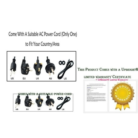 UPBRIGHT New AC IN Power Cord Cable Lead For KENMORE SEARS MODELS 385.19150, 385.19153, 385.19157, 385.19365, 385.19110, 385.19001890, 385.19233400, 385.8080200 Sewing Machine