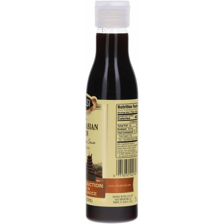 Alessi Italian Asian Fusion Balsamic Reduction, Tangy Sweet Flavor
