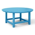 thumbnail image 5 of WestinTrends Malibu Low Outdoor HDPE Round Patio Coffee Table, Pacific Blue, 5 of 15