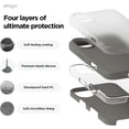 thumbnail image 5 of KOMI Compatible with iPhone 16 Pro Max Case, Premium Liquid Silicone Case, Full Body Protective Cover, Shockproof, Slim Phone Case, Anti-Scratch Soft Microfiber Lining, 6.9 inch Medium Grey, 5 of 5