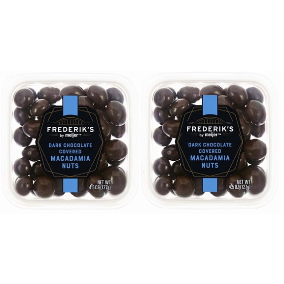 Frederik's Dark Chocolate Covered Macadamia Nuts, 4.5 Ounces (2 Pack)