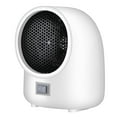 thumbnail image 6 of Hvmvliv Small Space Heater 400W Mini Space Heater Fan, Portable Ceramic Heating for Home Office Indoor Use, Overheat Protection, US Plug, Quiet Personal Desk Heater White, 6 of 6