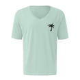 thumbnail image 4 of Camisetas de Trabajo de Manga Larga para Hombres Protección Solar, Deportes Manga Corta V Cuello Algodón Camisetas para el Verano Y Casual, 4 of 4