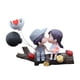 thumbnail image 4 of Adornos para salpicadero de coche, miniaturas, pareja encantadora, bonitos adornos para coche. Tenedor de árbol gris, 4 of 9
