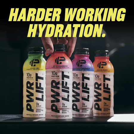 PWR LIFT PROTEIN-INFUSED WATER, 10G PROTEIN, 2000 BCAAS, BLUEBERRY POMEGRANTE, 16.9 FL OZ