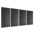 thumbnail image 1 of Organizador De Pared Con Tableros Perforados Negros, Capacidad De Carga De 130 Libras, Almacenamiento Eficiente, Paneles De Pared Con Tablero Perforado De Metal, Acero Resistente, 1 of 7