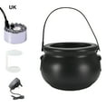 thumbnail image 4 of stanreset Halloween Witch Cauldrons Fog Maker Spooky Mist Effect Wide Application Safe To Festive Decorations silver UK Plug 1Set, 4 of 6
