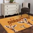 thumbnail image 3 of Area Rugs 2.7'x5', Giraffe Carpet for Living Room Bedroom Dining Room, Red Love Heart Rustic Animals Orange Throw Kitchen Rugs Non Slip Washable Rectangle Indoor Outdoor Rugs, 3 of 8