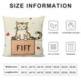 thumbnail image 5 of GOSMITH  Cat Throw Pillow Covers Cat Lover Gifts for Women Men Cute Cat Pillow Case Funny Cat Gifts for Cat Lover Pet Lover Room Couch Bed Sofa Home Decor, 5 of 5