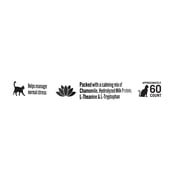 Pure Balance Pro+ Veterinarian Formulated Calm Ease for Cats, Chamomile L-Theanine L-Tryptophan Manage Stress and Anxiety Supplement Powder, Chicken Liver Flavor, 60 Servings