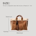 thumbnail image 4 of Bolsos de mano para mujer, bolsos de mano y carteras de diseñador de lujo, novedad de 2024, en PU, ribete de lana de cordero sintética, letras, gran capacidad, para hombro debajo del brazo, 4 of 5