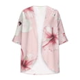 thumbnail image 5 of Guluxicc Women Floral Kimono Cardigan Open Front Lightweight Boho Beach Cover Up Casual Loose Summer Vacation Cardigans, 5 of 5