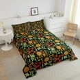 thumbnail image 4 of Erosebridal Plant Leaf Bedding Sets Full with Comforter, Rustic Botanical Duvet Insert, Green Reversible Bedding Full Comforter Set, Microfiber Room Decor, 3 Pieces, 4 of 8