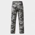 thumbnail image 4 of Men's Cargo Pants with Pockets Drawstring Long Trousers Relaxed Fit Stretch Work Pants, 4 of 5