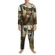 thumbnail image 3 of Fotbe American Wildlife Deer Forest Pijama de Hombre con Estampado de Manga Larga, Conjunto de 2 Piezas, Ropa de Dormir Suave y Cómoda con Bolsillos-Medium, 3 of 7