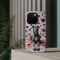 thumbnail image 4 of DistinctInk Tough Case for Apple iPhone 14 PRO (6.1" Screen), Compatible with MagSafe Charging - Valentine's Day Irish Wolfhound, 4 of 6