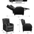 thumbnail image 2 of VITESSE PU Leather Gaming Recliner Sofa Chair, 2 of 7