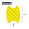 thumbnail image 2 of 4PCS Car Door Handle Sticker, Carbon Fiber Anti-Scratches Car Door Cup Protector, Non-Marking Auto Door Handle Protective Film, Universal for Most Car Handles,Yellow, 2 of 6