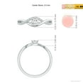 thumbnail image 6 of ANGARA Natural Diamond Infinity Swirl Promise Ring in 14K White Gold for Women (Size-3.5mm| Color-G| Clarity-VS2) | April Birthstone, Anniversary, Jewelry Gift for Women | Natural Diamond Ring, 6 of 10