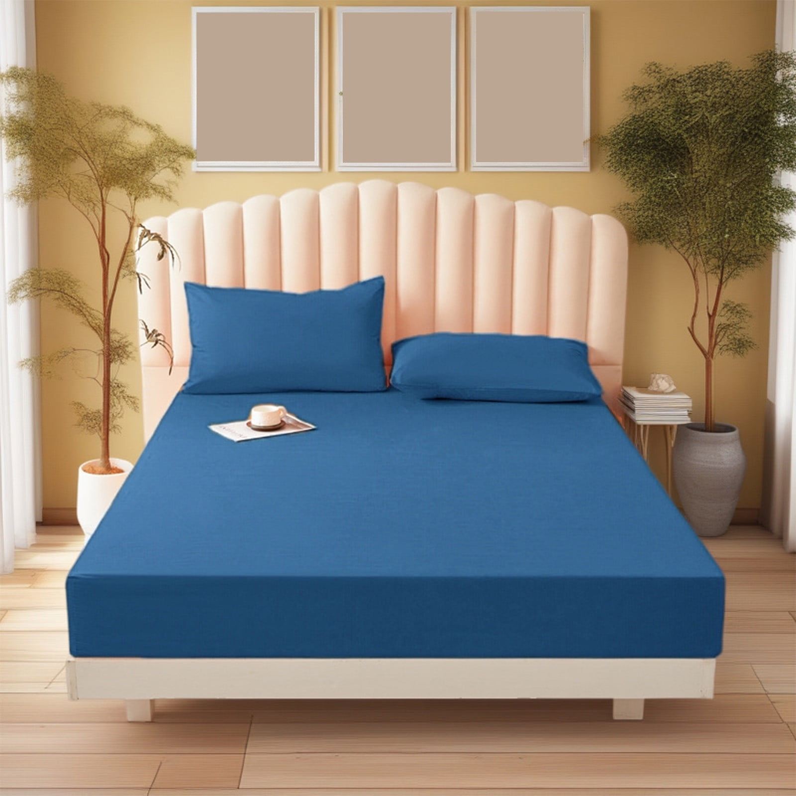 Twin Fitted Sheet for Boys Girls Basics Lightweight Super Soft Comforter Twin Fitted Sheet Kids Mattress, Fade Resistant Soft Microfiber Sheet 11 inch Deep Pockets 78x55 inch, All Seasons Use