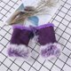 thumbnail image 1 of Guantes de piel de ante sin dedos para mujer, de invierno, suaves y cálidos, con forro polar, 1 of 4