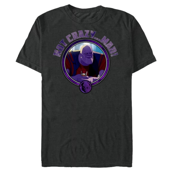 Marvel WHAT IF…? Thanos Not Crazy… Mad - Short Sleeve Blended T-Shirt for Adults – Customized-Dark Heather