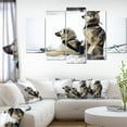thumbnail image 1 of Large Sled Dogs Relaxing - Oversized Animal Wall Art, 1 of 3