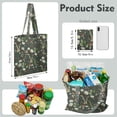 thumbnail image 2 of Artistic Floral Print Foldable Grocery Bag - Large Capacity & Washable Tote, 2 of 6