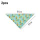 thumbnail image 2 of Bandana para perro con patas de estilo único, 2 bufandas cuadradas lavables para perros pequeños, medianos y grandes, 2 of 5