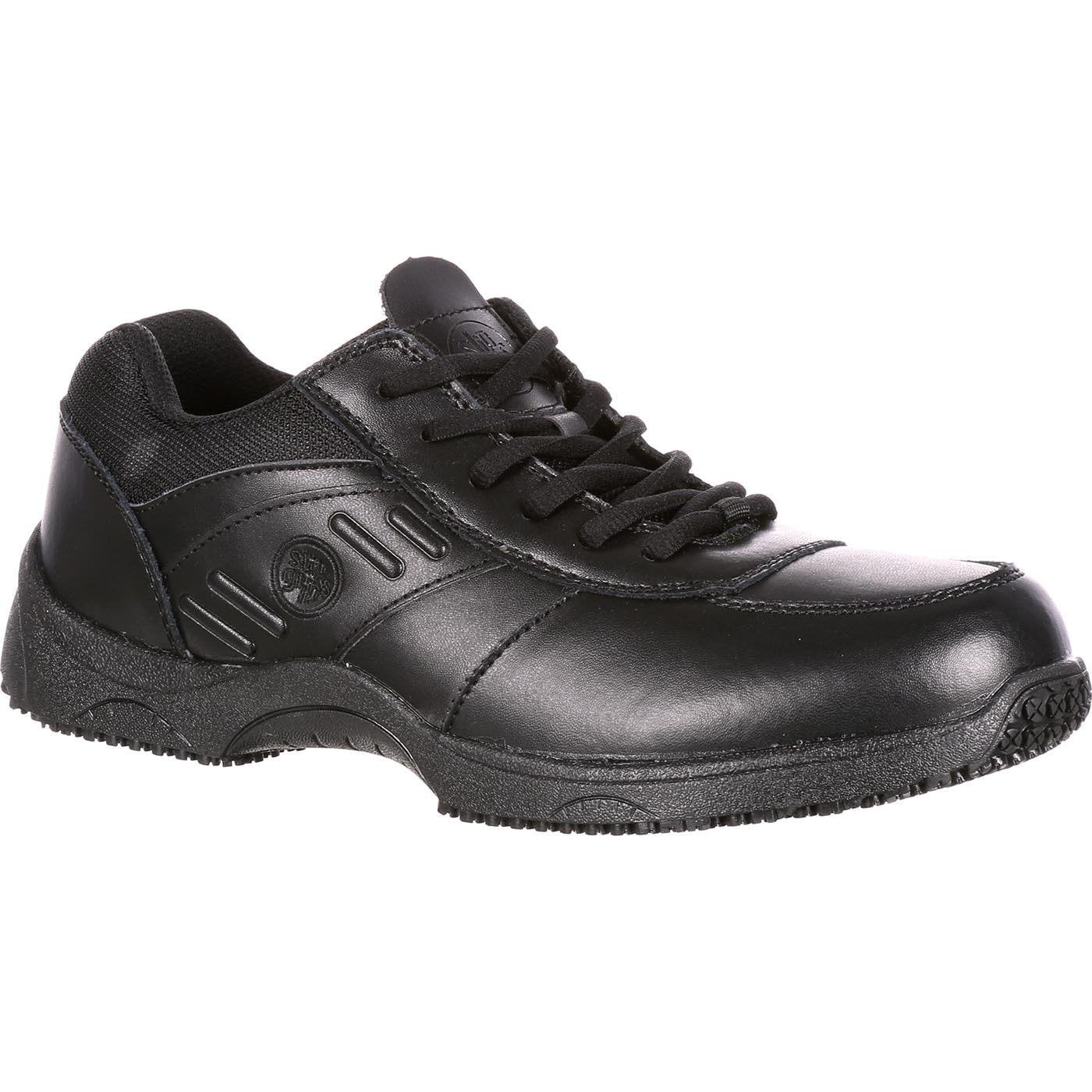 target black slip on shoes