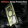 thumbnail image 4 of for Samsung Galaxy S24 FE Case with Metal Camera Cover Kickstand, Compatible with MagSafe Military-Grade Protection Heavy Duty Magnetic Anti-Fall Rugged Phone Cover for Galaxy S24 FE, Olivegreen, 4 of 6