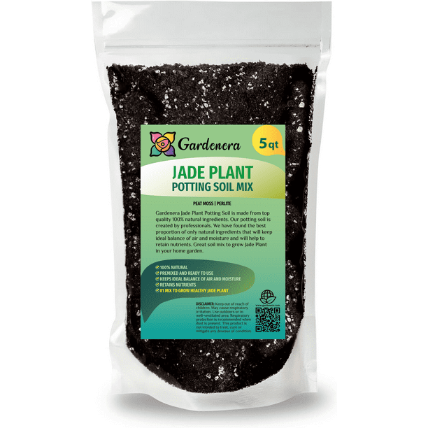 ⭐ Premium Jade Plant Potting Soil Mix (5 Quart Bag)