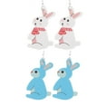 thumbnail image 4 of SPRING PARK Women Easter Lightweight Happy Easter Teardrop Earrings Dangle Drop Earrings, 4 of 7