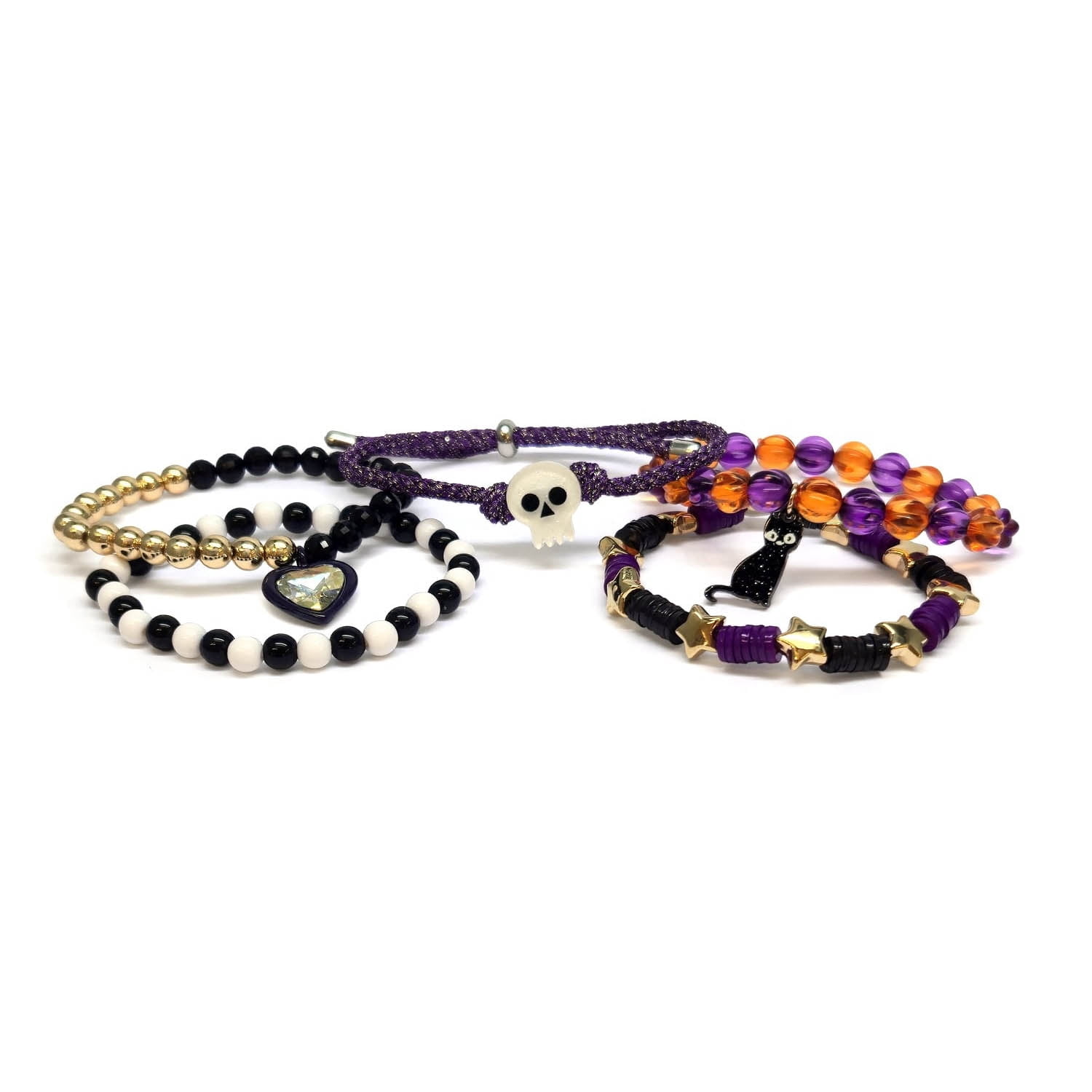 Friendship Bracelets Costume Accessory Set for Children, Purple and Black, 10 Pieces, Halloween by Way To Celebrate