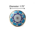 thumbnail image 6 of Perilla Home Set of 6 Knob (Ceramic with 24 K Gold) Decorative Knobs for Home Kitchen Cabinet Hardware Cupboard Door Dresser Wardrobe and Drawer Pulls (Marigold Light Blue), 6 of 7