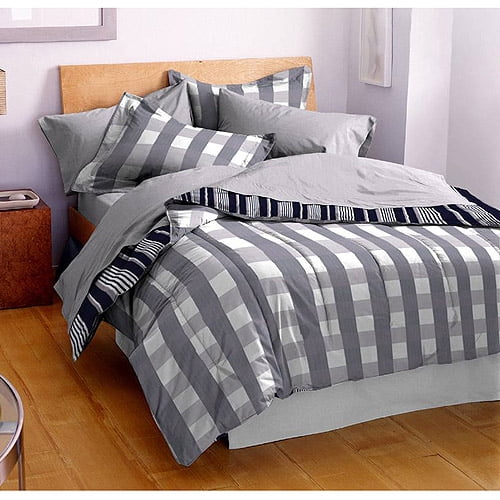 Hanes Reversible Comforter Set Walmart Com