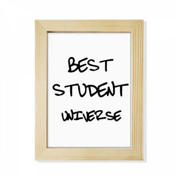 Best Student Universe Student Quote Desktop Adorn Photo Frame Display Art Painting Wooden