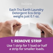 Tru Earth Compact Dry Laundry Detergent - Up to 64 Loads (32 Sheets) - Paraben-Free - Original Eco-Strip Liquidless Detergent, Travel Sheets - Lilac Breeze | Packaging May Vary