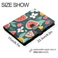 thumbnail image 3 of Premium Faux Leather Notebook - Refillable, Multi-Functional Organizer, 23.3x17cm, All-Season Use，Watermelon, 3 of 6