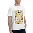 thumbnail image 2 of Bingfone Gnomes Bees And Sunflowers Men'S Loose Fit Short-Sleeve Pocket T-Shirt, 2 of 7