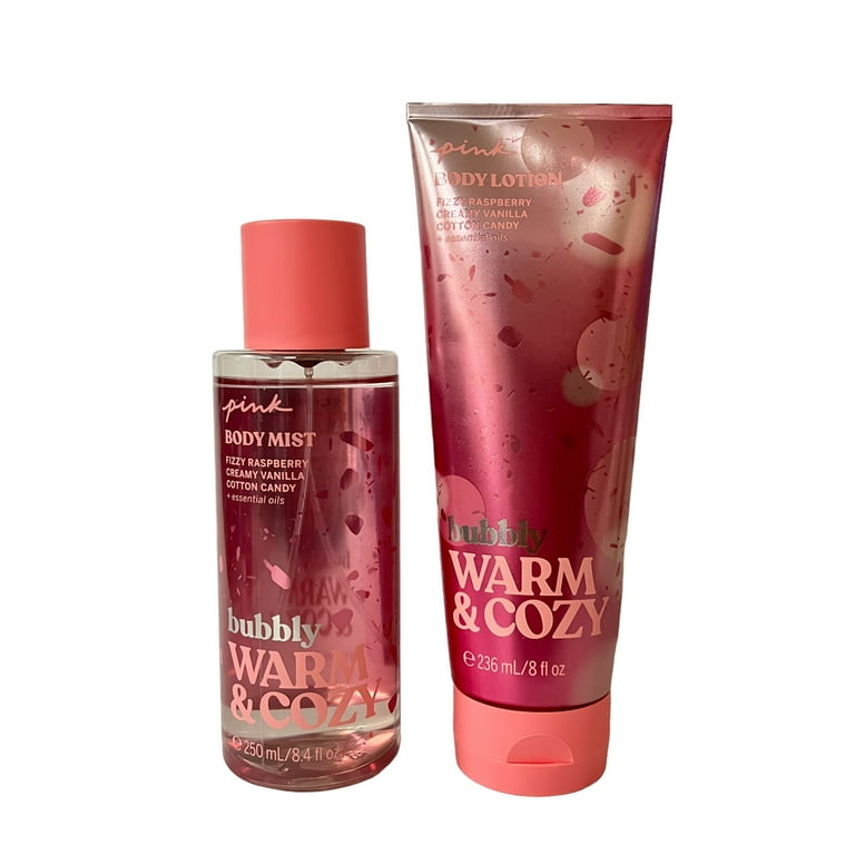 Victoria's Secret Pink Warm & Cozy Bubbly Mist & Body Lotion Set