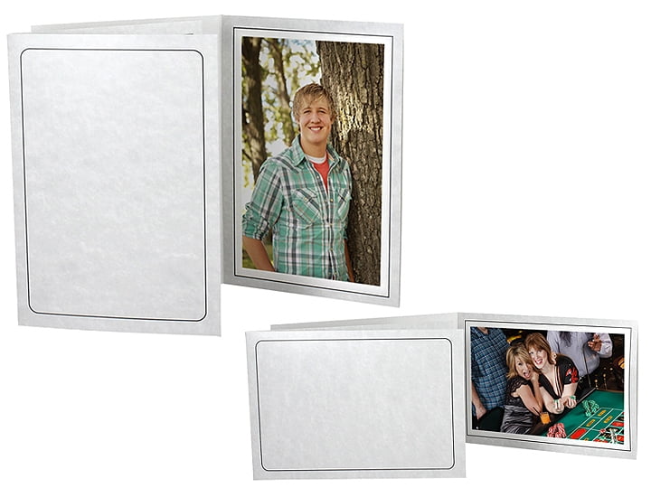 Cardboard Photo Folders 5x7 White Vertical (25 Pack) - Walmart.com