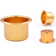 thumbnail image 4 of 2Pcs Metal Sofa Recliner-Handles Cup Holder Insert Replacement Drink Can Holder for Sofa Boat Rv Couch Car Truck Poker Table, Gold, 4 of 8