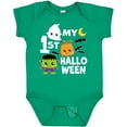 thumbnail image 3 of Inktastic My 1st Halloween with Ghost Monster and Pumpkin Boys or Girls Baby Bodysuit, 3 of 5