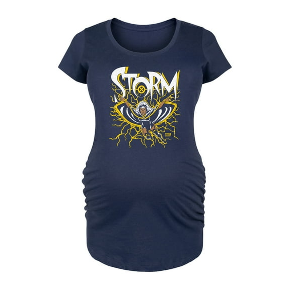 Marvel X-Men - Storm Lightning - Maternity Scoop Neck Graphic T-Shirt