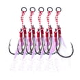 thumbnail image 1 of Goture Double Fishing Assist Hooks Kit Jig Assist Glow Hook Slow Fast Fall Jigs Fishing Hook for Lead Vertical Jigging Lures Pack of 5, 1 of 7